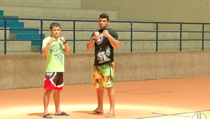 Jussier Formiga e Ronny Markes treinam forte para UFC Natal (Foto: Reprodução/Inter TV Cabugi)