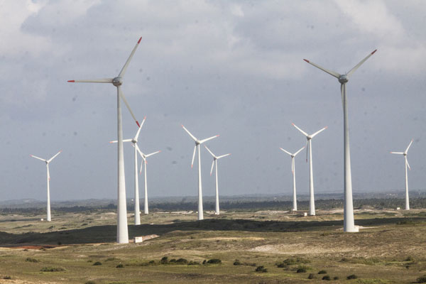 O Rio Grande do Norte é um dos maiores polos de investimentos em energia eólica no Brasil, mas vem perdendo força nos leilões. (Foto: Alex Régis)
