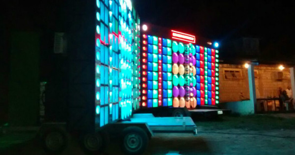 Um dos paredões apreendidos pela Polícia Militar (Foto: Assessoria Sesed/Cedida)